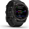 Часы GARMIN FENIX 7 SAPPHIRE SOLAR BLACK DLC TITANIUM WITH BLACK BAND 010-02540-35