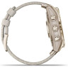 Часы GARMIN FENIX 7S – SAPPHIRE SOLAR EDITION CREAM GOLD TITANIUM WITH CREAM HEATHERED NYLON BAND 11358