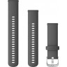 Ремешок сменный для GARMIN VIVOACTIVE 4, 22MM BAND, BLACK/SLATE 010-12932-21