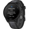 Смарт-часы GARMIN FORERUNNER 165 MUSIC, черный/сланцево-серый силиконовый ремешок 010-02863-30